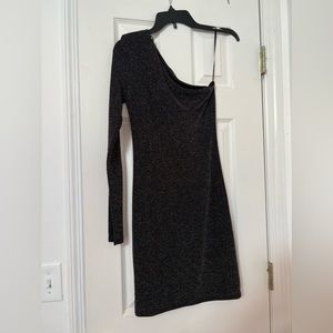Guess rainbow black sparkly dress